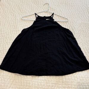 cloth & stone Black Halter Camisole Top
